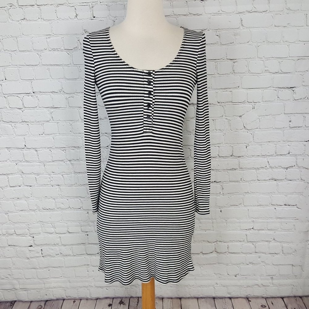 Reformation Sheath Dress Body Con Striped XS